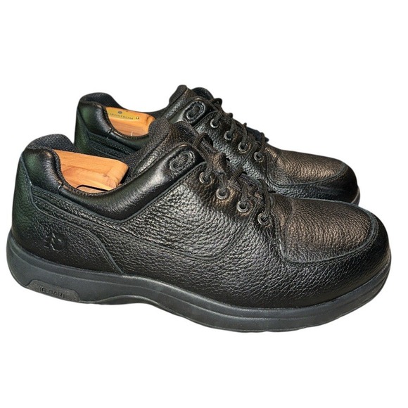 Dunham 8000BK Black Leather Hommes Waterproof Slip Resistant Mens 12 2E Shoes - Picture 1 of 10